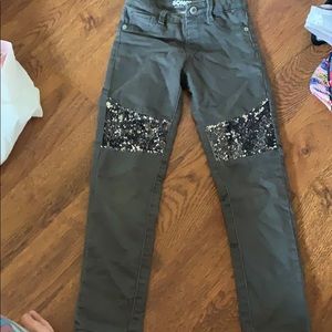 Toddler jegging grey sparkle